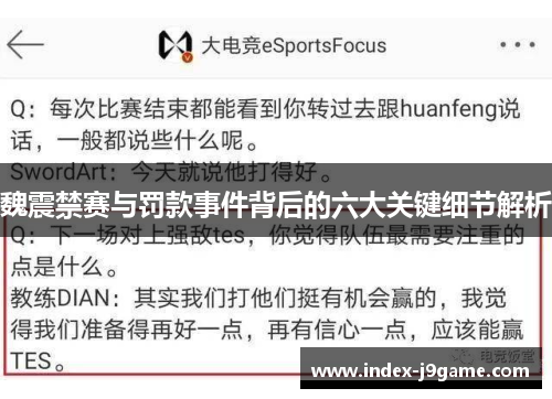 魏震禁赛与罚款事件背后的六大关键细节解析